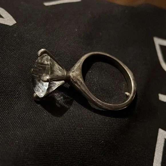 Large Ring Paperweight - Purse Hook - Womens Accessories - Crystals - Home Decor - Picture 2 of 6